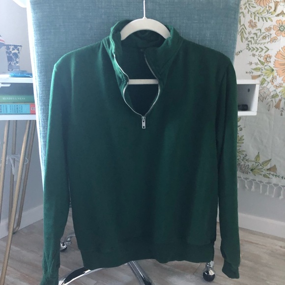green brandy melville zip up